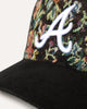 New Era Atlanta Braves 'Floral Tapestry' 9FORTY A-Frame Snapback Tapestry/Black