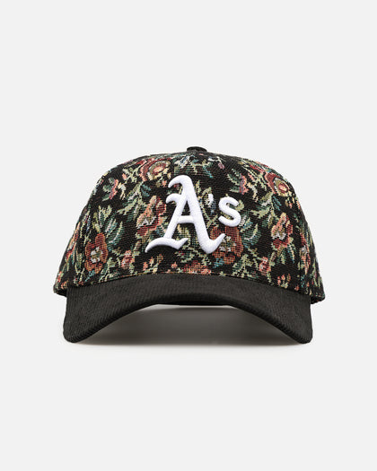 New Era Oakland Athletics 'Floral Tapestry' 9FORTY A-Frame Snapback Tapestry/Black