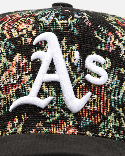 New Era Oakland Athletics 'Floral Tapestry' 9FORTY A-Frame Snapback Tapestry/Black