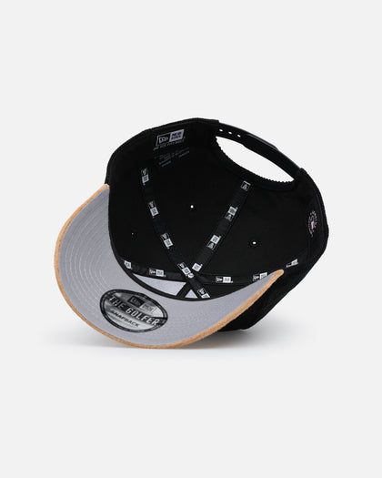 New Era Boston Red Sox 'Corduroy Suede' Pre-Curved Golfer Snapback Washed Black