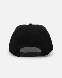 New Era Miami Dolphins 'Corduroy Suede' Pre-Curved Golfer Snapback Washed Black