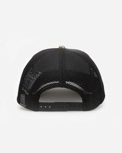 New Era Boston Red Sox 'Black Floral Tapestry' 9FORTY A-Frame Trucker Snapback Tapestry