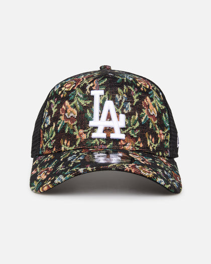 New Era Los Angeles Dodgers 'Black Floral Tapestry' 9FORTY A-Frame Trucker Snapback Tapestry