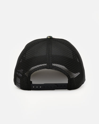 New Era Los Angeles Lakers 'Black Floral Tapestry' 9FORTY A-Frame Trucker Snapback Tapestry