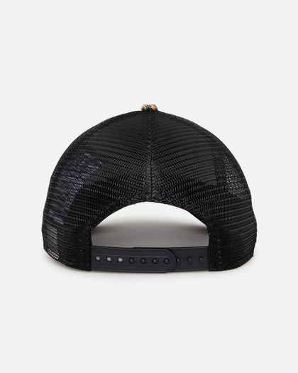 New Era Miami Dolphins 'Black Floral Tapestry' 9FORTY A-Frame Trucker Snapback Tapestry