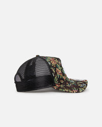 New Era New York Yankees 'Black Floral Tapestry' 9FORTY A-Frame Trucker Snapback Tapestry
