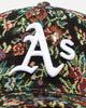 New Era Oakland Athletics 'Black Floral Tapestry' 9FORTY A-Frame Trucker Snapback Tapestry