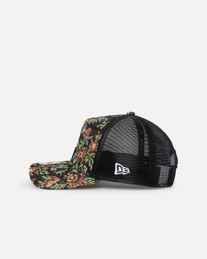 New Era San Diego Padres 'Black Floral Tapestry' 9FORTY A-Frame Trucker Snapback Tapestry