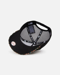 New Era San Diego Padres 'Black Floral Tapestry' 9FORTY A-Frame Trucker Snapback Tapestry