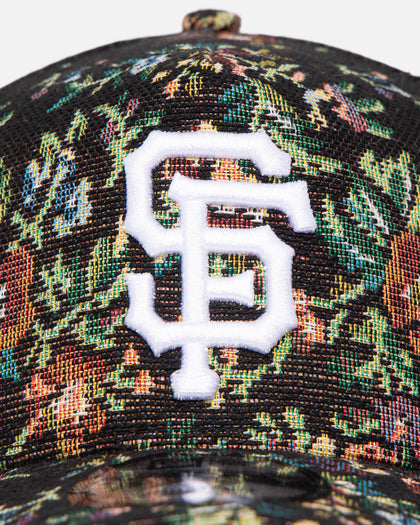 New Era San Francisco Giants 'Black Floral Tapestry' 9FORTY A-Frame Trucker Snapback Tapestry
