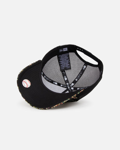 New Era San Francisco Giants 'Black Floral Tapestry' 9FORTY A-Frame Trucker Snapback Tapestry