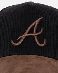 47 Brand Atlanta Braves 'Black Barren' 47 Offside DT Snapback Black