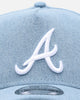 New Era Atlanta Braves 'Denim White' 9FORTY A-Frame Snapback Denim/Wheat/White