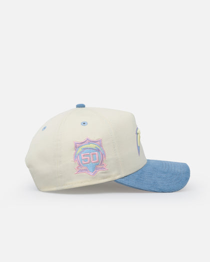 New Era Los Angeles Chargers 'Easter Corduroy' 9FORTY A-Frame Snapback White/Blue