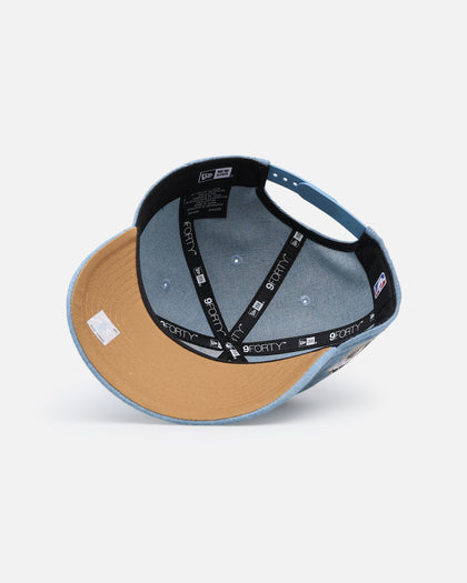 New Era Los Angeles Lakers 'Denim White' 9FORTY A-Frame Snapback Denim/Wheat/White