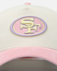 New Era San Francisco 49ers 'Easter Corduroy' 9FORTY A-Frame Snapback White/Pink