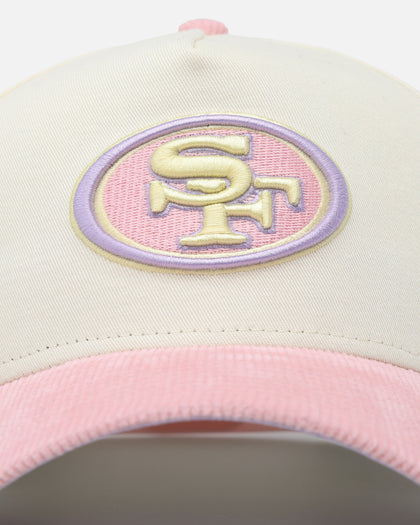 New Era San Francisco 49ers 'Easter Corduroy' 9FORTY A-Frame Snapback White/Pink