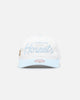 Mitchell & Ness Charlotte Hornets Pastel Corduroy Snapback White Cream/Light Blue