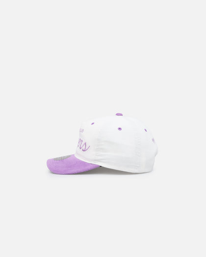 Mitchell & Ness Los Angeles Lakers Pastel Corduroy Snapback White Cream/Purple
