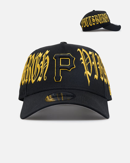 New Era Pittsburgh Pirates 'Goth Script' 9FORTY A-Frame Snapback Black/Gold