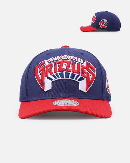 Mitchell & Ness Memphis Grizzlies 'College Twist' Pro Crown Snapback Blue/Red