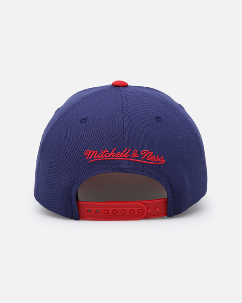 Mitchell & Ness Memphis Grizzlies 'College Twist' Pro Crown Snapback Blue/Red