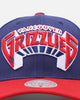 Mitchell & Ness Memphis Grizzlies 'College Twist' Pro Crown Snapback Blue/Red