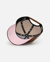 New Era San Francisco Giants 'Rustic Rose' 9FORTY A-Frame Trucker Snapback Wheat