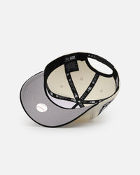 New Era Boston Red Sox 'Chrome Upside Down Logo' 9FORTY A-Frame Snapback Chrome/Black