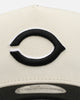 New Era Cincinnati Reds 'Chrome Upside Down Logo' 9FORTY A-Frame Snapback Chrome/Black