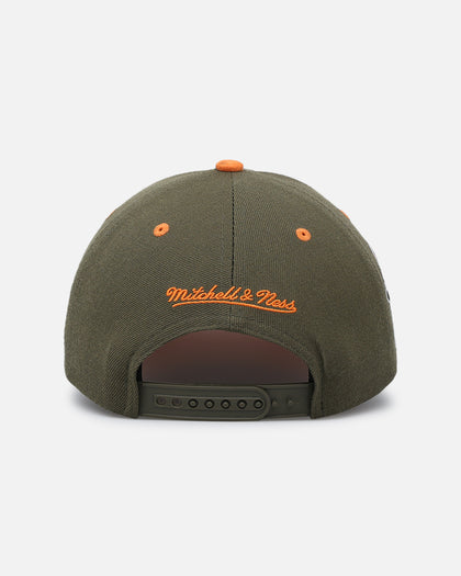 Mitchell & Ness Atlanta Braves 'Harmony Of Hues' Pro Crown Snapback Olive/Orange