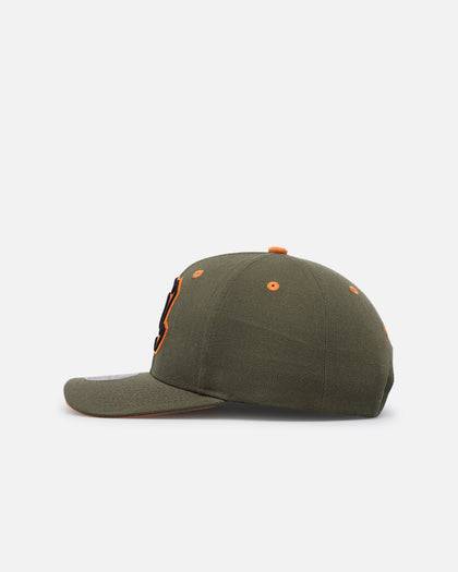 Mitchell & Ness Atlanta Braves 'Harmony Of Hues' Pro Crown Snapback Olive/Orange
