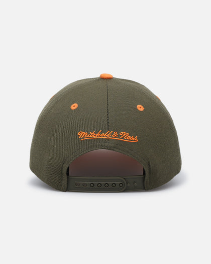 Mitchell & Ness Los Angeles Dodgers 'Harmony Of Hues' Pro Crown Snapback Olive/Orange