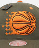 Mitchell & Ness Orlando Magic 'Harmony of Hues' Pro Crown Snapback Olive/Orange