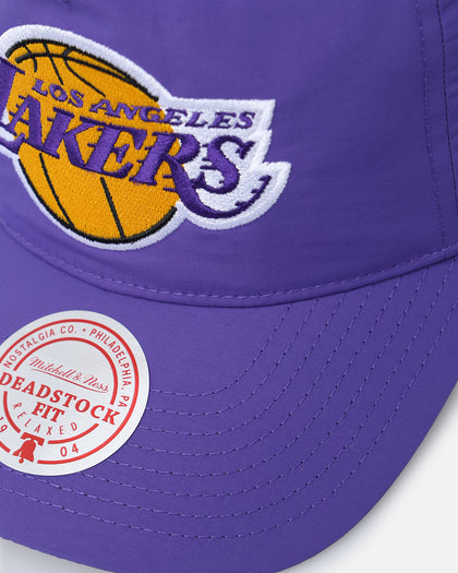 Mitchell & Ness Los Angeles Lakers Retro Matte Nylon Origins Snapback Purple