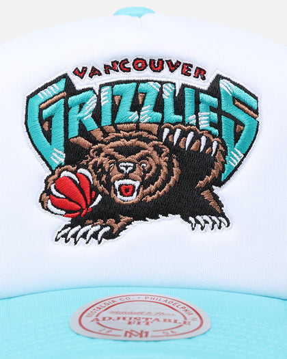 Mitchell & Ness Vancouver Grizzlies Team Foam Trucker Snapback Aqua/White