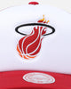 Mitchell & Ness Miami Heat Team Foam Trucker Snapback Red/White