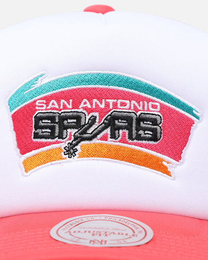 Mitchell & Ness San Antonio Spurs Team Foam Trucker Snapback Red/White
