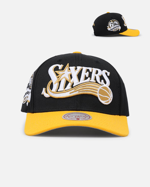 Mitchell & Ness Philadelphia 76ers "Enter The Dragon" Pro Crown Snapback Black/Ochre