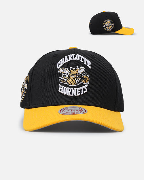Mitchell & Ness Charlotte Hornets "Enter The Dragon" Pro Crown Snapback Black/Ochre