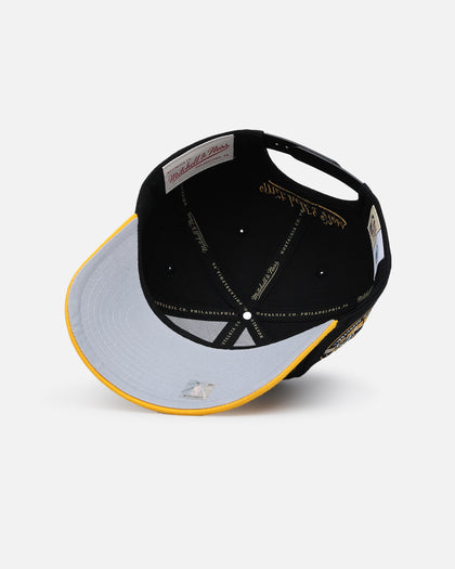 Mitchell & Ness Charlotte Hornets "Enter The Dragon" Pro Crown Snapback Black/Ochre