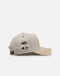New Era Los Angeles Lakers 'Cream Suede' 9FORTY A-Frame Strapback Stone/Oatmilk