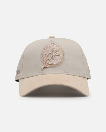 New Era Miami Dolphins 'Cream Suede' 9FORTY A-Frame Strapback Stone/Oatmilk