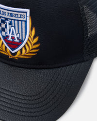 Pro Standard Los Angeles Dodgers Fast Lane Trucker Strapback Black