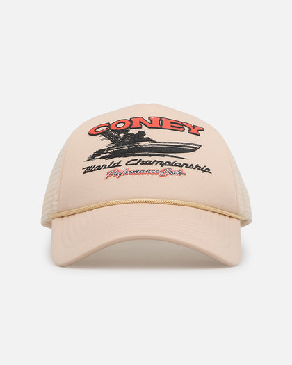 Coney Island Picnic Race Boat Trucker Snapback Oatmeal