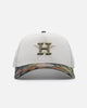 New Era Houston Astros "Camo Visor" 9FORTY A-Frame Trucker Snapback Stone/Olive