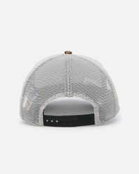 New Era Houston Astros "Camo Visor" 9FORTY A-Frame Trucker Snapback Stone/Olive