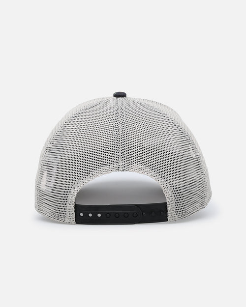 New Era Atlanta Braves "Camo Visor" 9FORTY A-Frame Trucker Snapback Stone/Olive