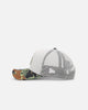 New Era Los Angeles Dodgers "Camo Visor" 9FORTY A-Frame Trucker Snapback Stone/Olive