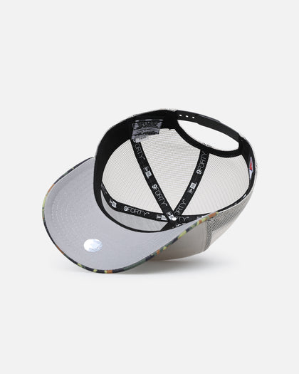 New Era Inter Miami CF "Camo Visor" 9FORTY A-Frame Trucker Snapback Stone/Olive